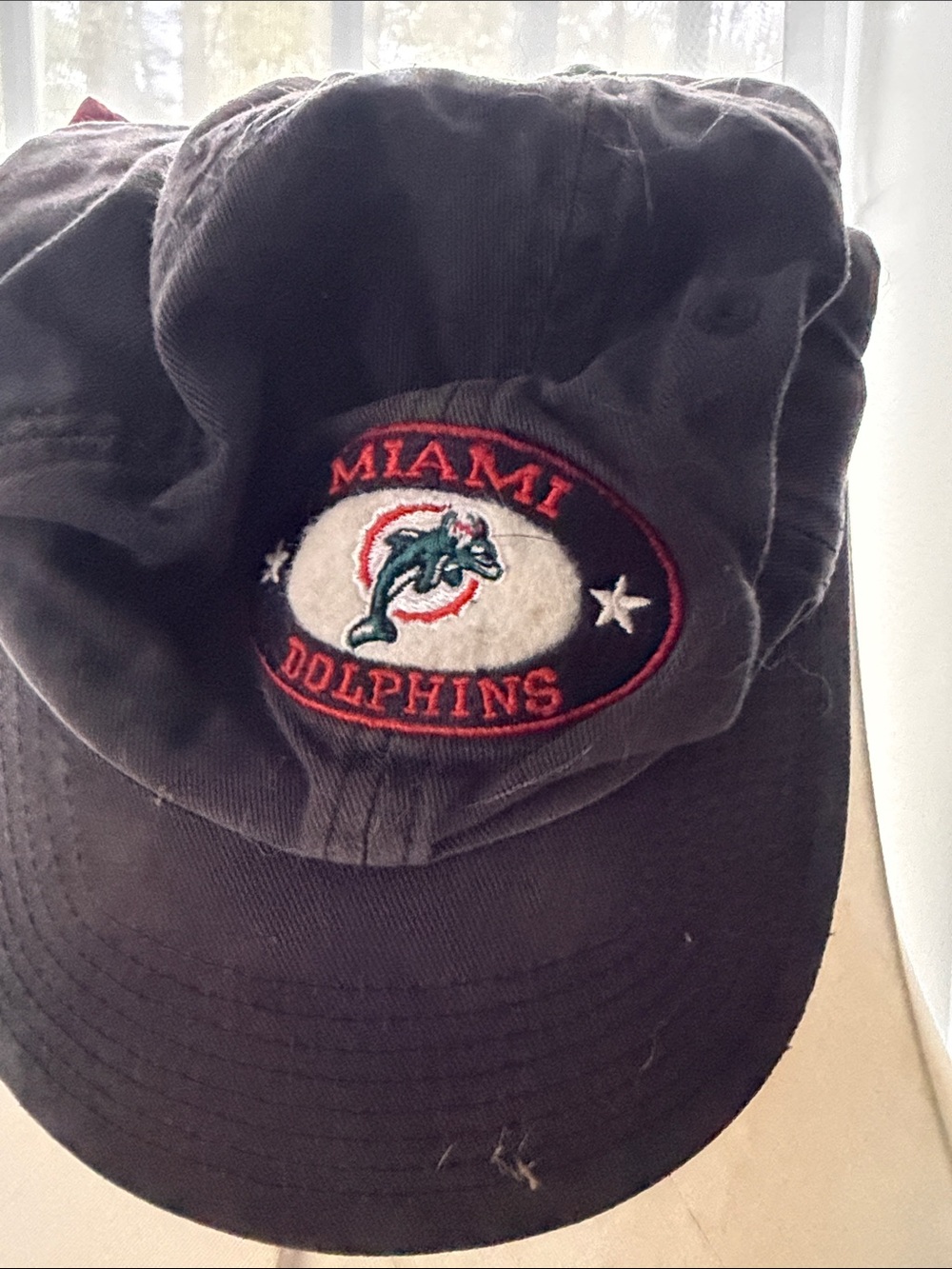 NFL Miami Dolphins Kids Black Cap with Embroidered Team Crest